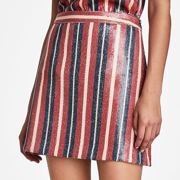 Zara Striped Sequin Skirt - NWT - Picture 3 of 6
